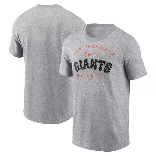 Mens Nike Heather Gray San Francisco Giants Home Team Athletic Arch T-Shirt Product Image