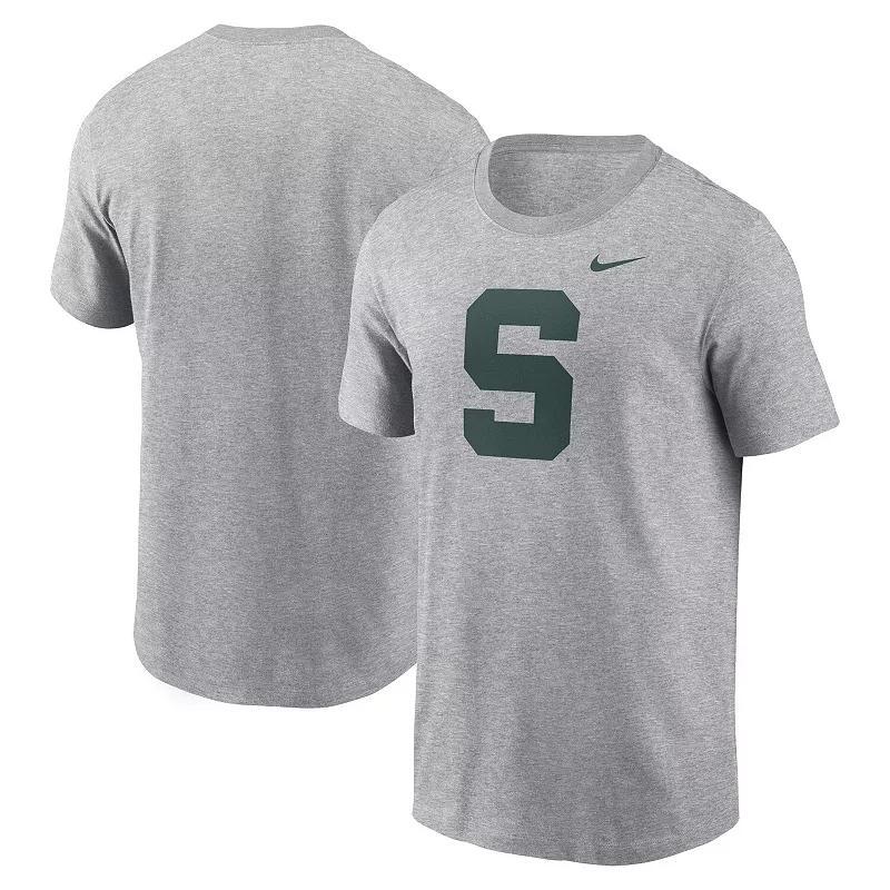 Nike Mens Heather Gray Michigan State Spartans Primetime Evergreen Alternate Logo T-Shirt Product Image