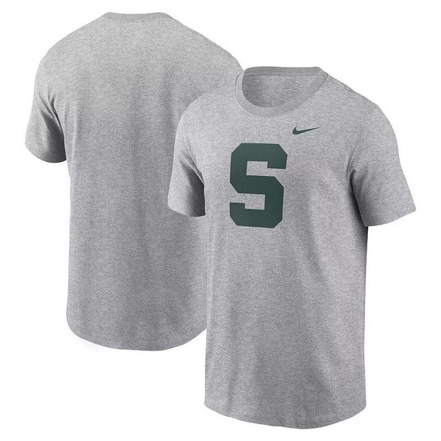 Mens Nike Heather Gray Michigan State Spartans Primetime Evergreen Alternate Logo T-Shirt Product Image