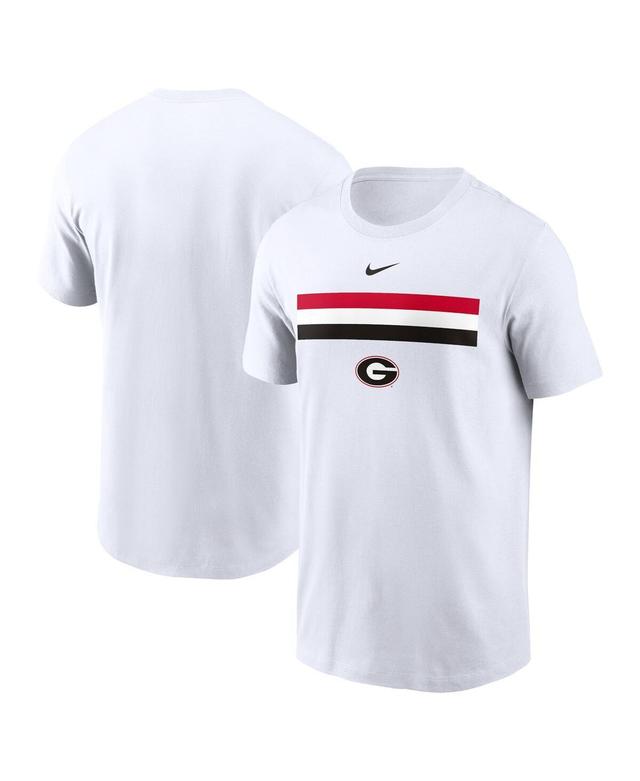 Nike Mens White Georgia Bulldogs Campus Pattern T-Shirt Product Image