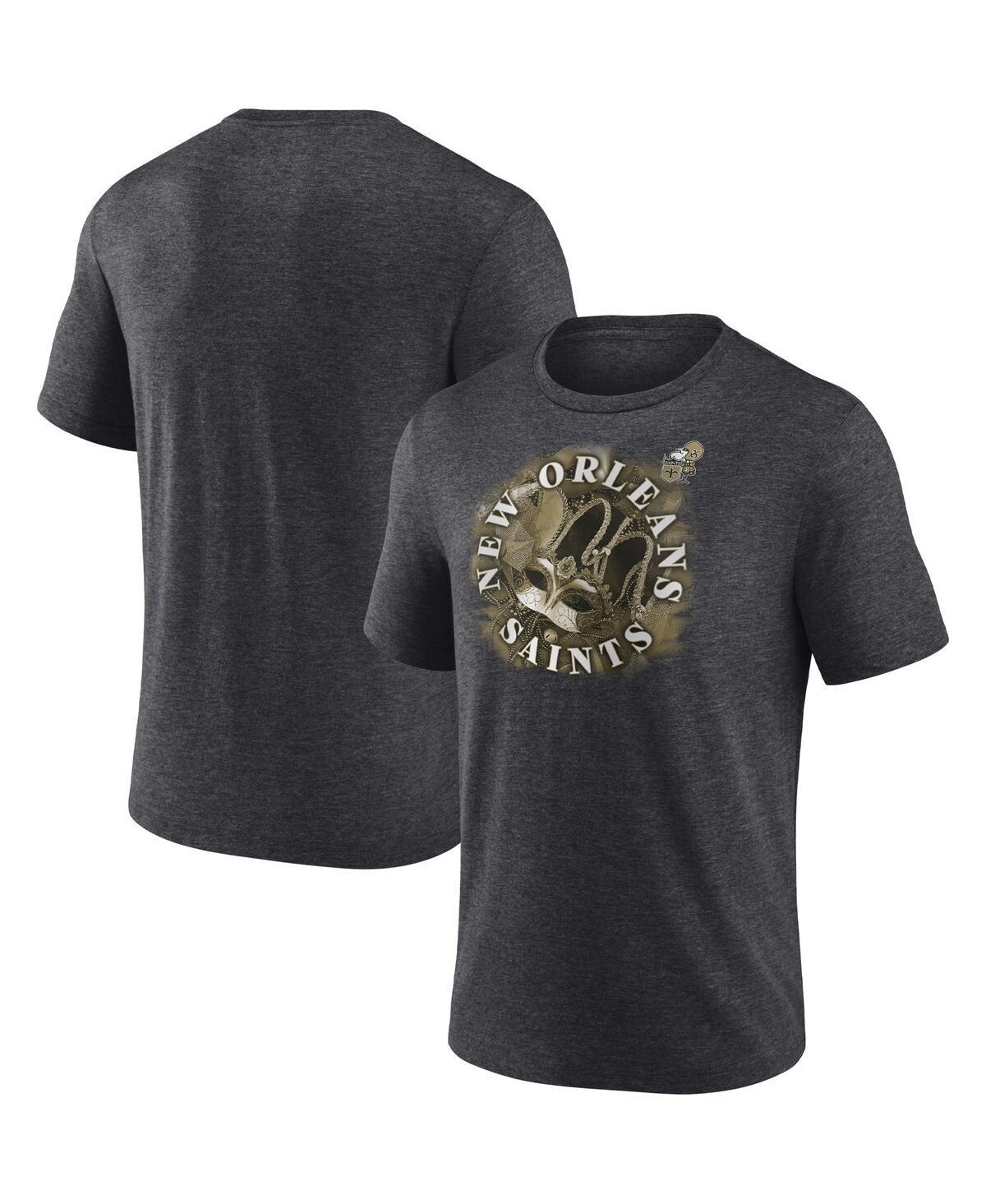 Mens Fanatics Branded Heathered Charcoal New Orleans Saints Sporting Chance Tri-Blend T-Shirt Product Image