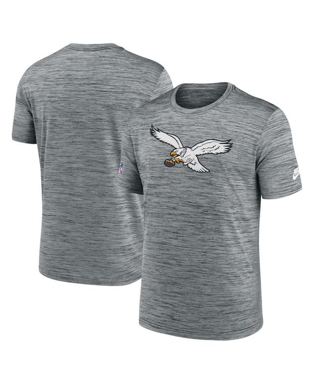 Men's Nike Heather Charcoal Dallas Cowboys 2023 Sideline Alternate Logo Performance T-Shirt Product Image