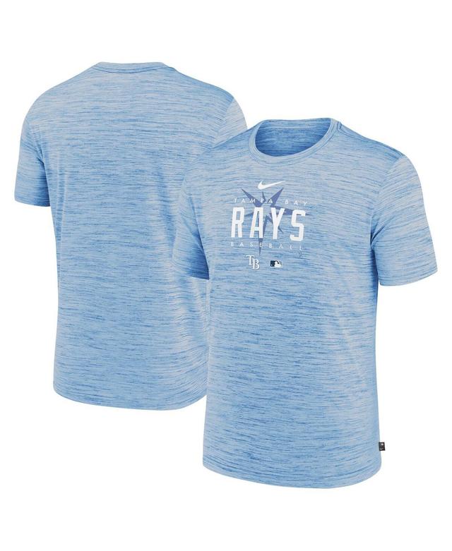 Mens Nike Light Blue Tampa Bay Rays Authentic Collection Velocity Performance Practice T-shirt Product Image