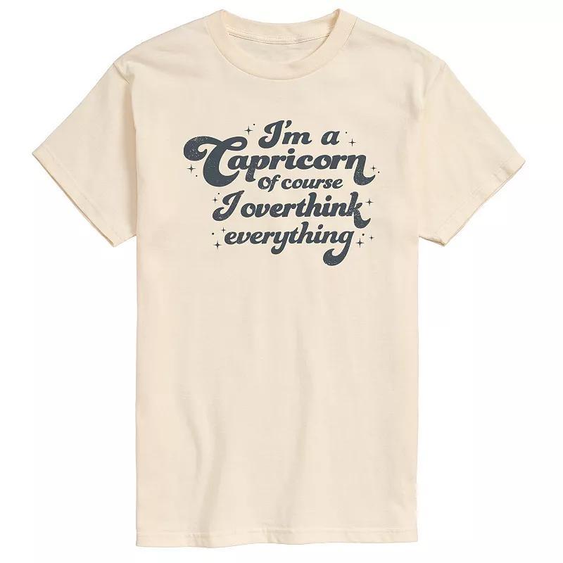 Mens Im A Capricorn I Overthink Graphic Tee Product Image