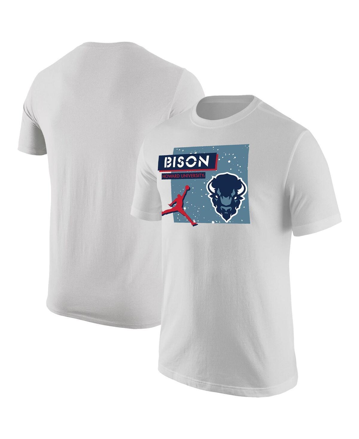 Mens Jordan White Howard Bison Jumpman Core T-shirt Product Image