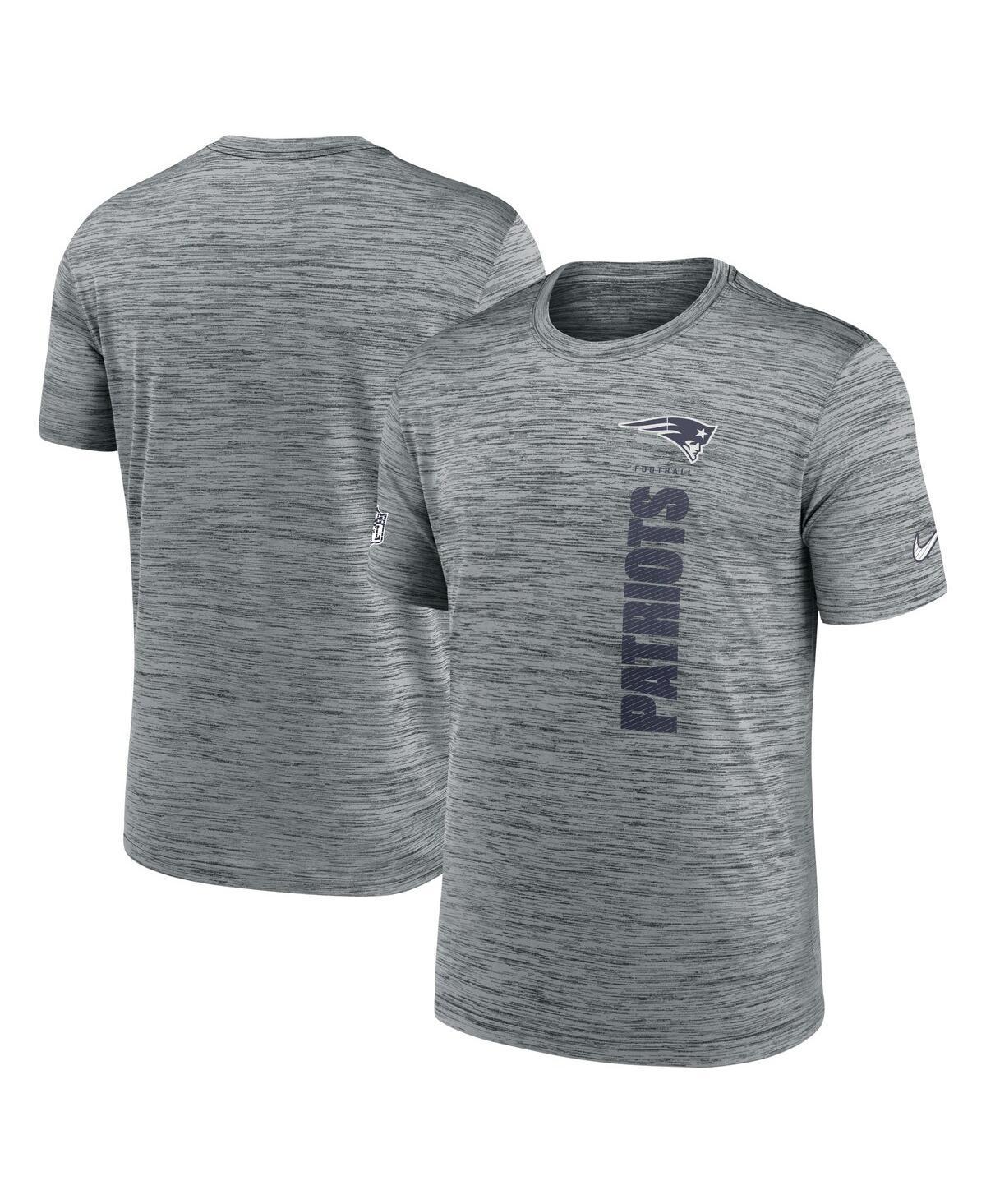 Nike Mens Gray New England Patriots 2024 Sideline Velocity Performance T-Shirt Product Image