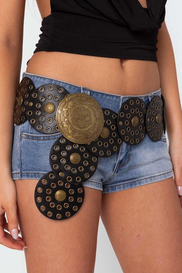 Faux Leather Western Disc Belt Product Image