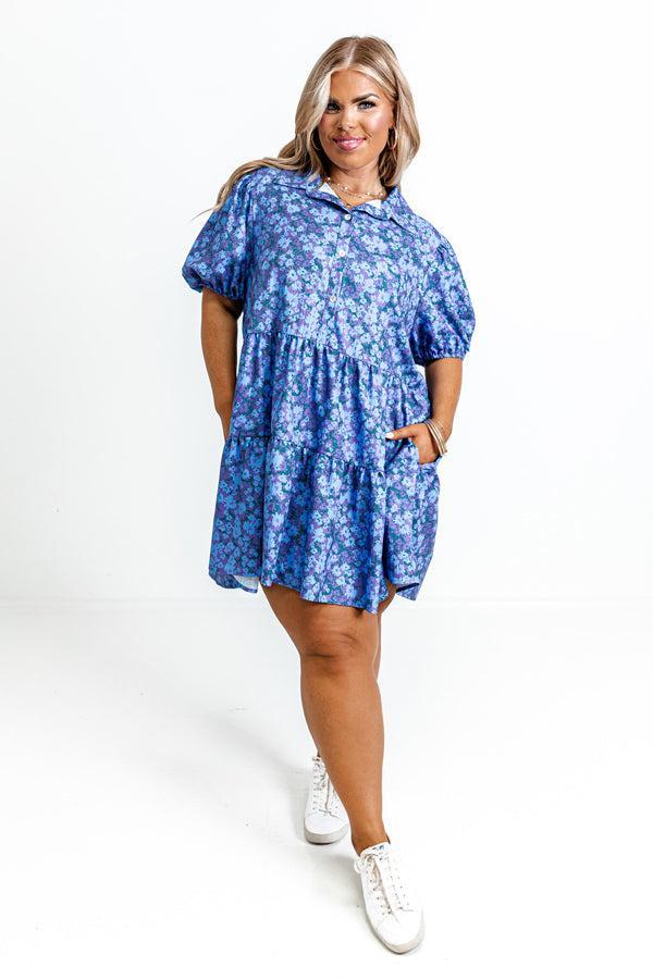 Ojai Afternoon Floral Mini Dress Curves Product Image