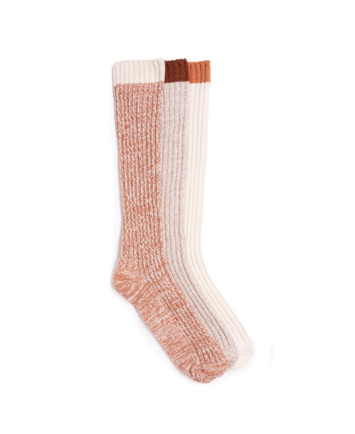 Muk Luks Womens 3 Pair Pack Slouch Socks, One Product Image