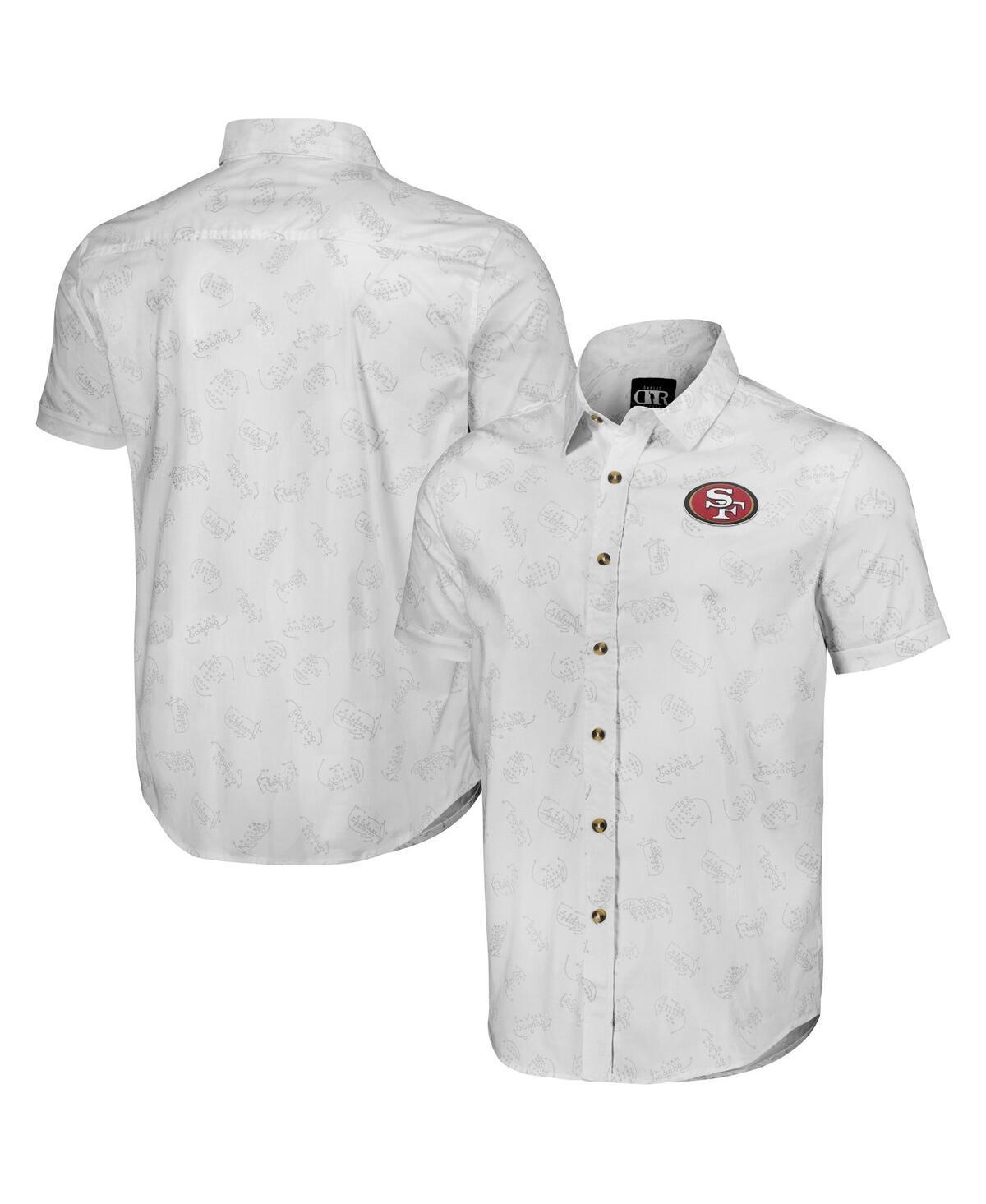 Mens NFL x Darius Rucker Collection by Fanatics White New York Giants Woven Short Sleeve Button Up Shirt Product Image