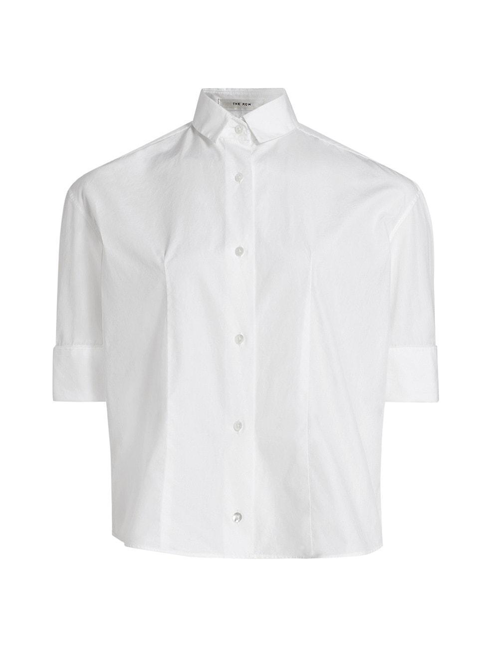 The Row Carpazi Cotton Poplin Button-Up Shirt Product Image