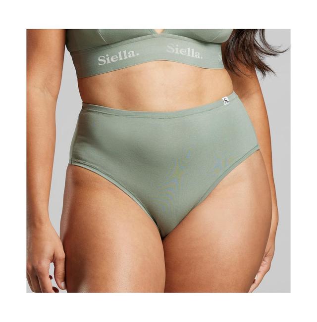 Siella Womens Organic Cotton High Waist Pantie Product Image