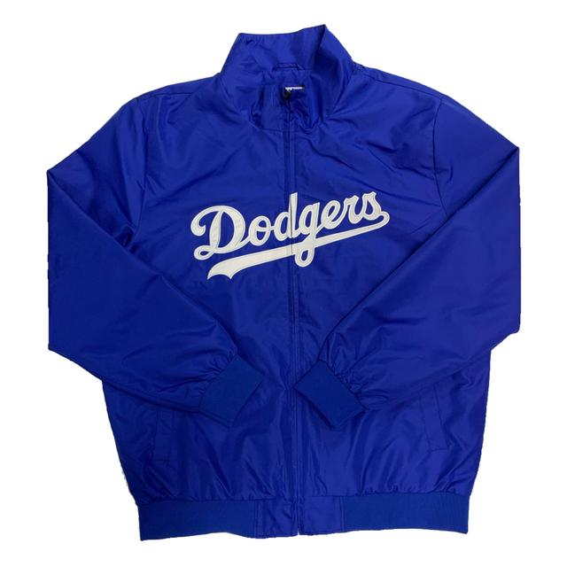 Los Angeles Dodgers Zipper Windbreaker - Blue Male Product Image