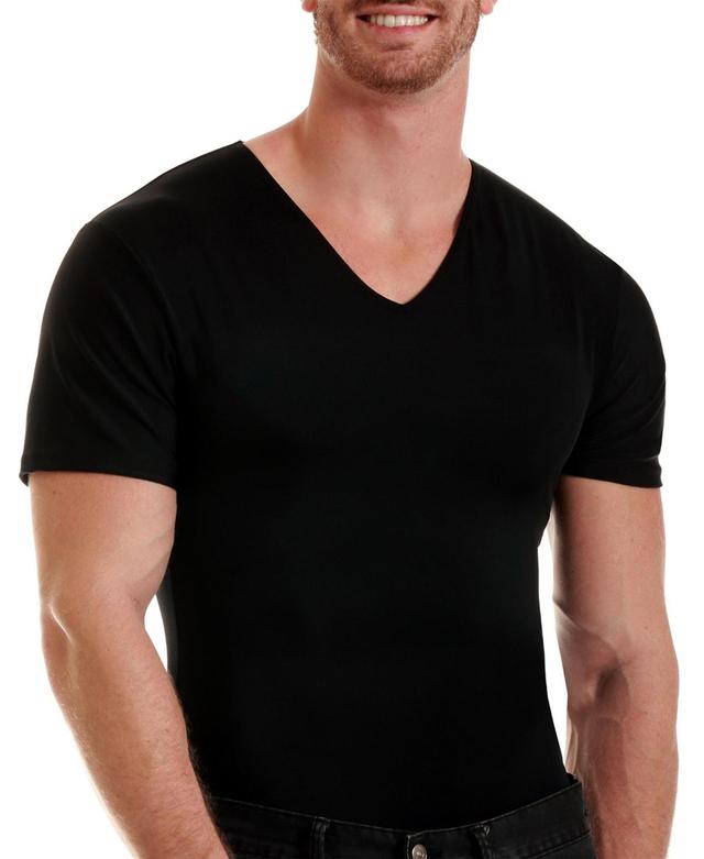 Instaslim Mens Power Mesh Compression Short Sleeve V-Neck T-shirt Product Image