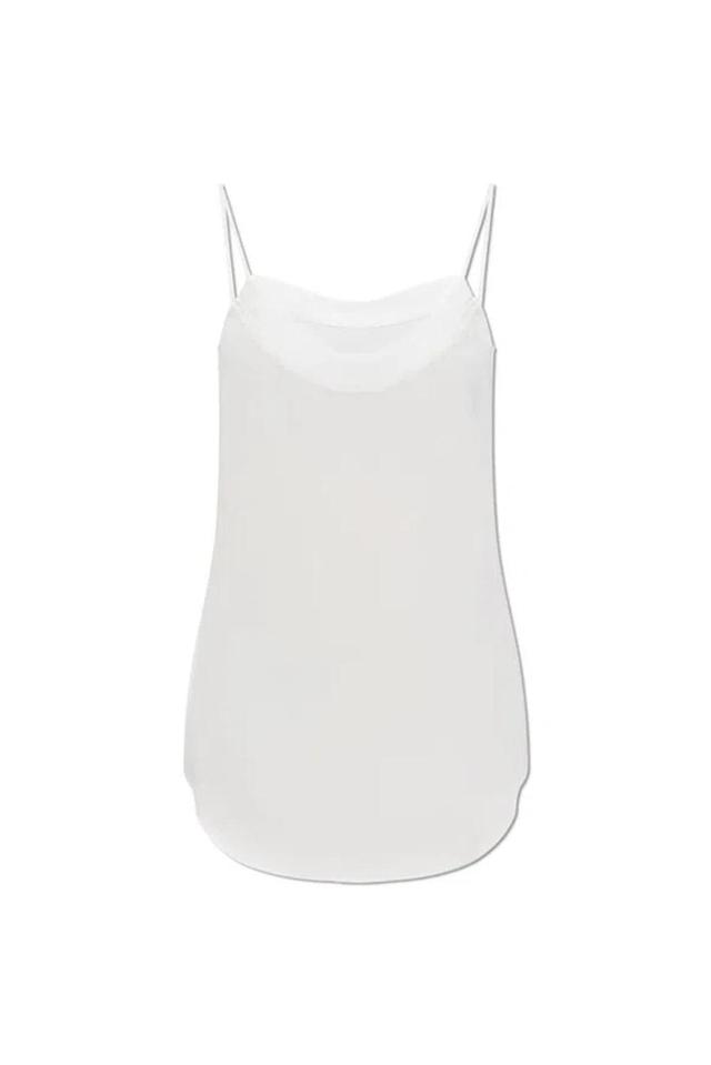 BALMAIN Strappy Singlet Top In White Product Image