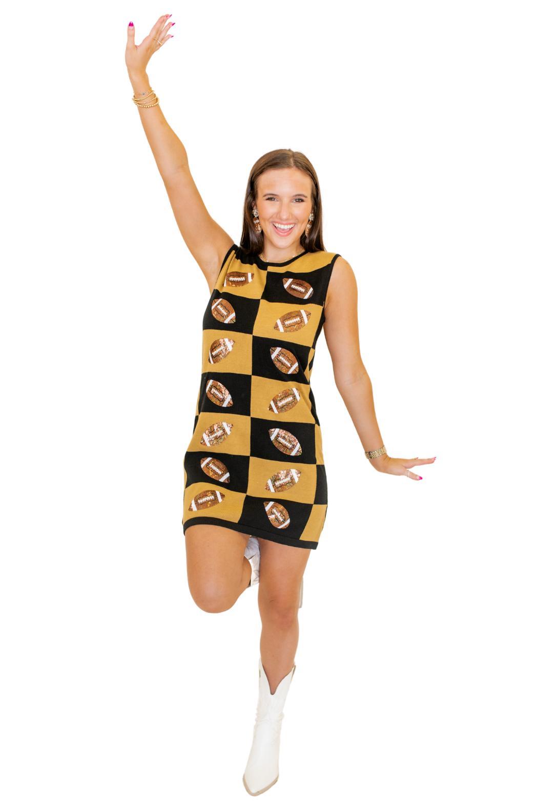 Football Checkered Dress Product Image