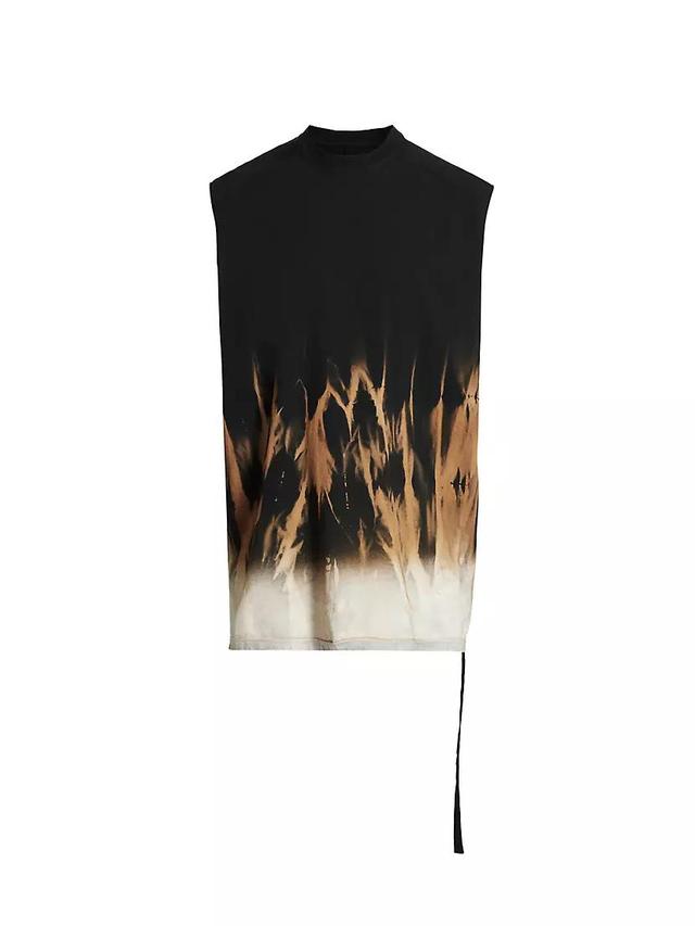 Tarp Tie-Dye Cotton Sleeveless T-Shirt Product Image