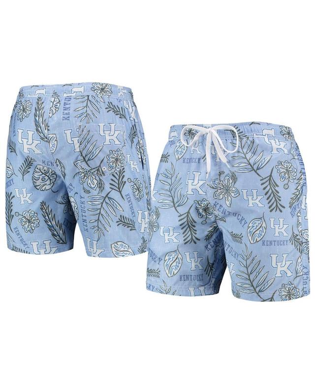 Mens Wes & Willy Blue Kentucky Wildcats Vintage Floral Swim Trunks Product Image