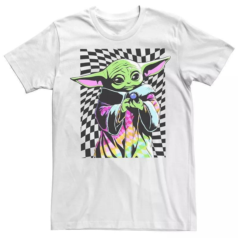 Mens The Mandalorian Grogu Trippy Portrait Tee Product Image