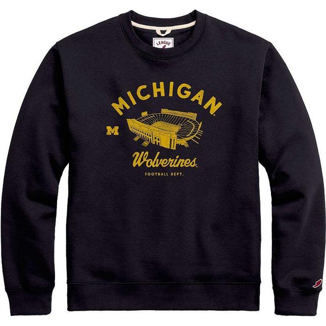 Mens League Collegiate Wear Michigan Wolverines Stadium Essential Pullover Sweatshirt Blue Product Image