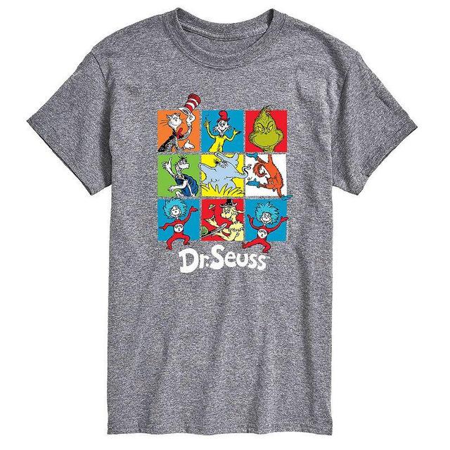 Big & Tall Dr Seuss Grid Tee, Mens Product Image