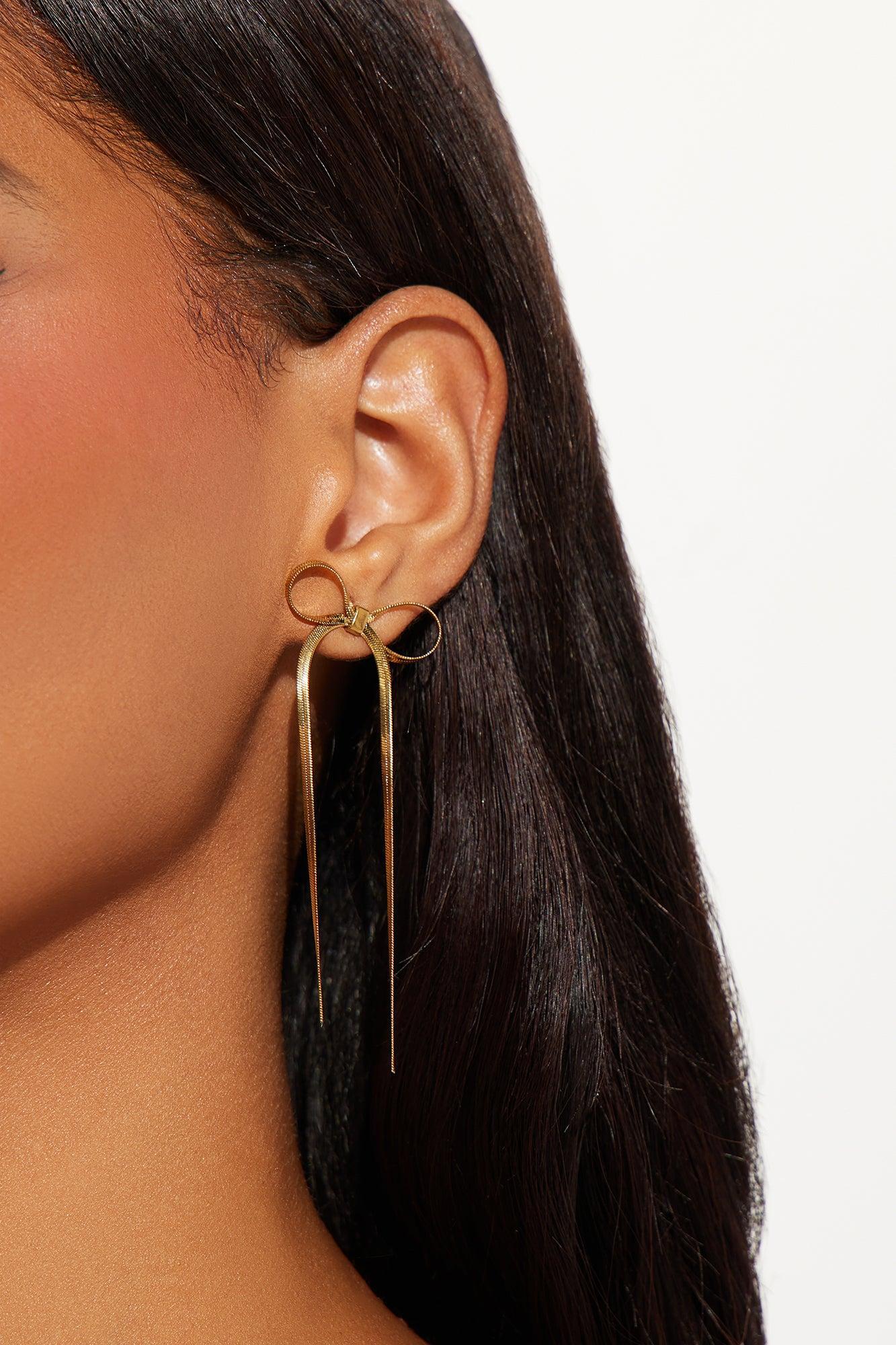 Bowth Of Us Earrings - Gold Product Image