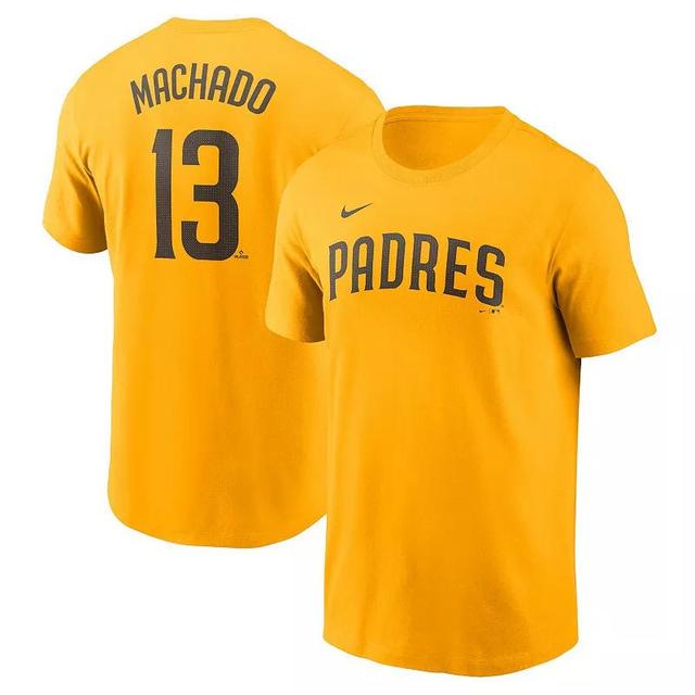 Mens Nike Manny Machado San Diego Padres Fuse Name & Number T-Shirt Product Image