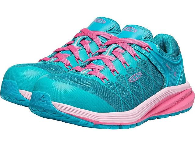 KEEN Utility Vista Energy (Comp Toe) (Capri Breeze/Hot Pink) Women's Shoes Product Image