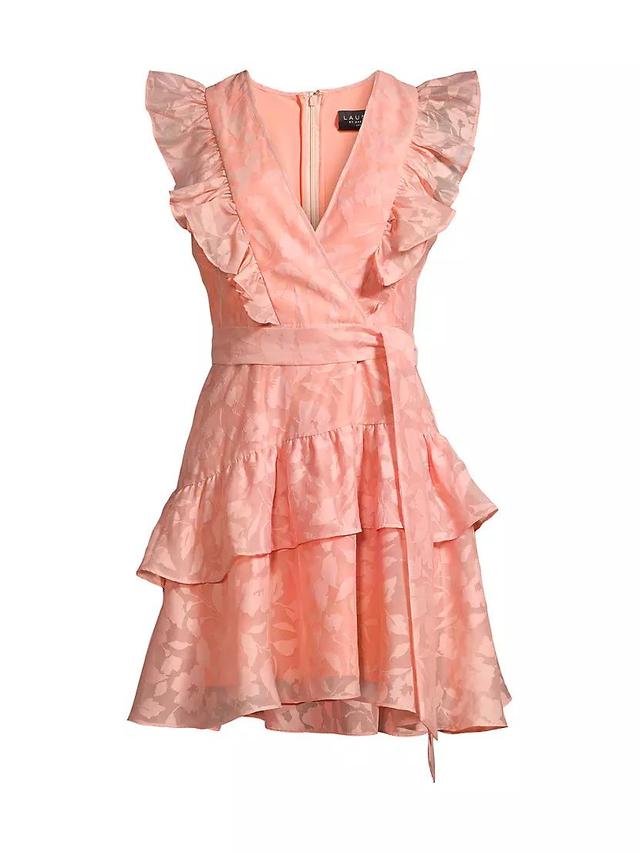 Flutter-Sleeve Organza Minidress Product Image