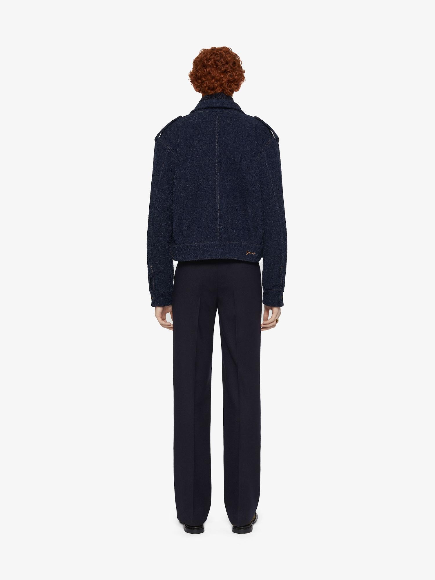 Jacket in boucle denim Product Image