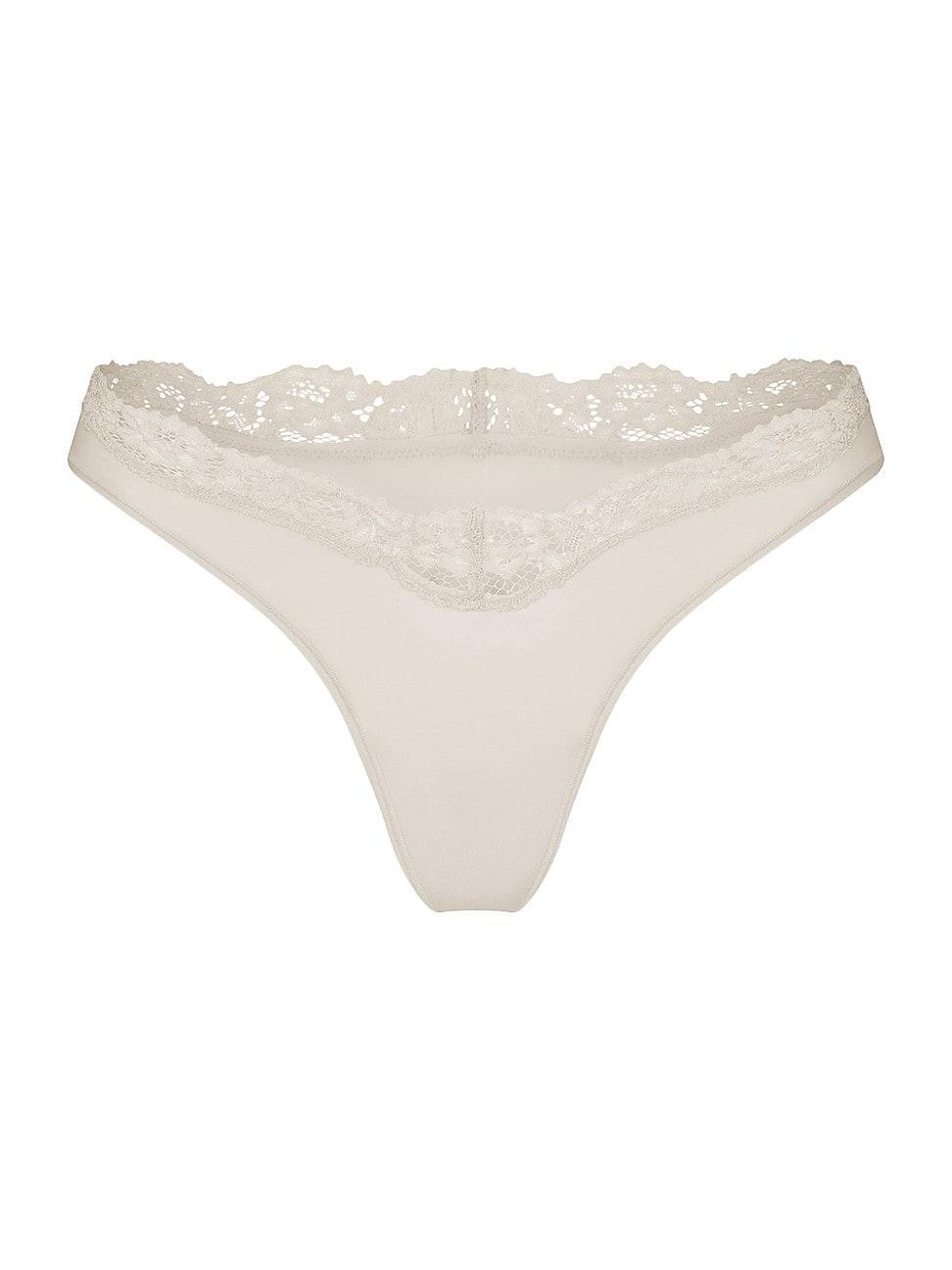 Womens Fits Everybody Lace Dip Thong Product Image