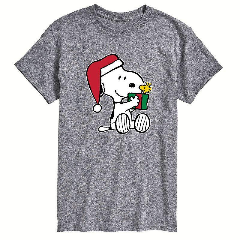 Big & Tall Peanuts Holiday Gift Tee, Mens Product Image