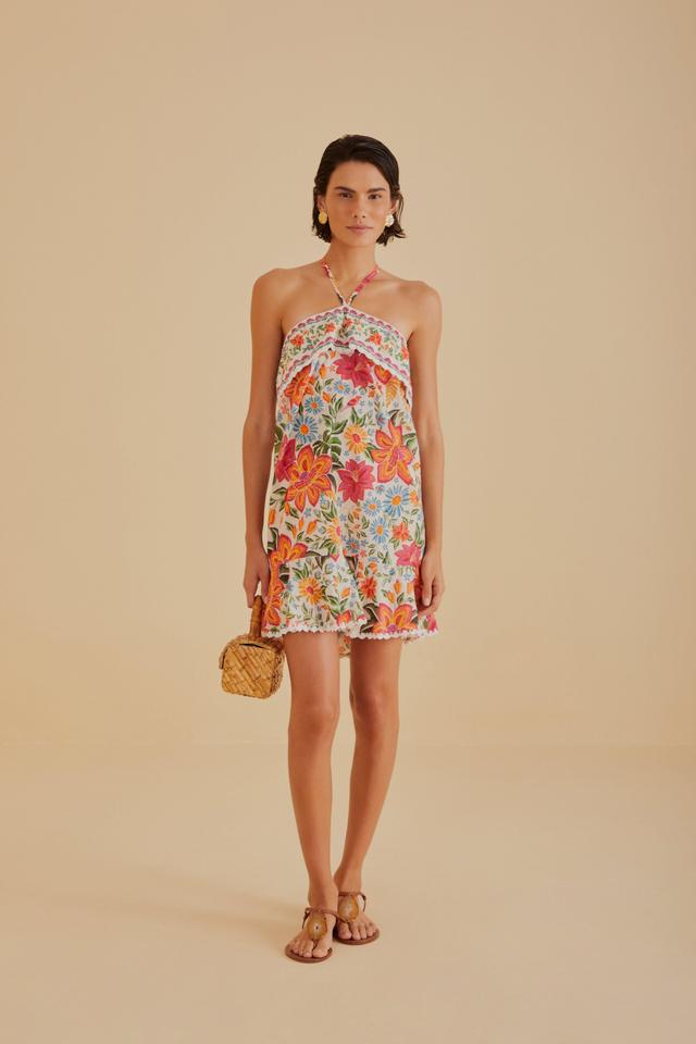 Off-White Bloom Garden Mini Dress Product Image