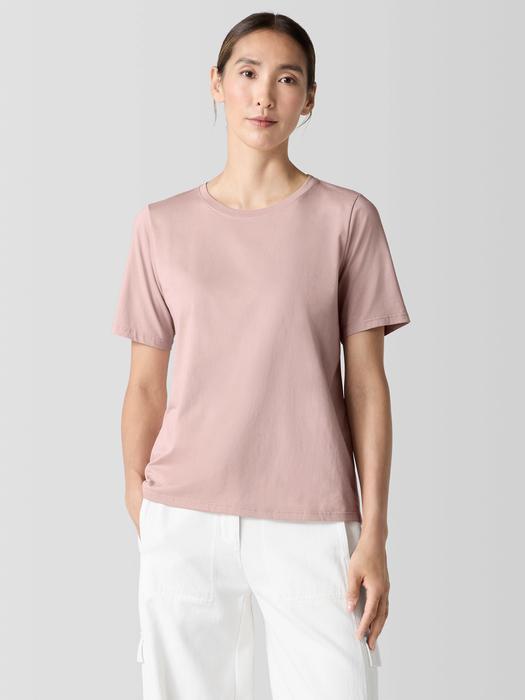 Organic Pima Cotton Jersey Round Neck Tee Product Image