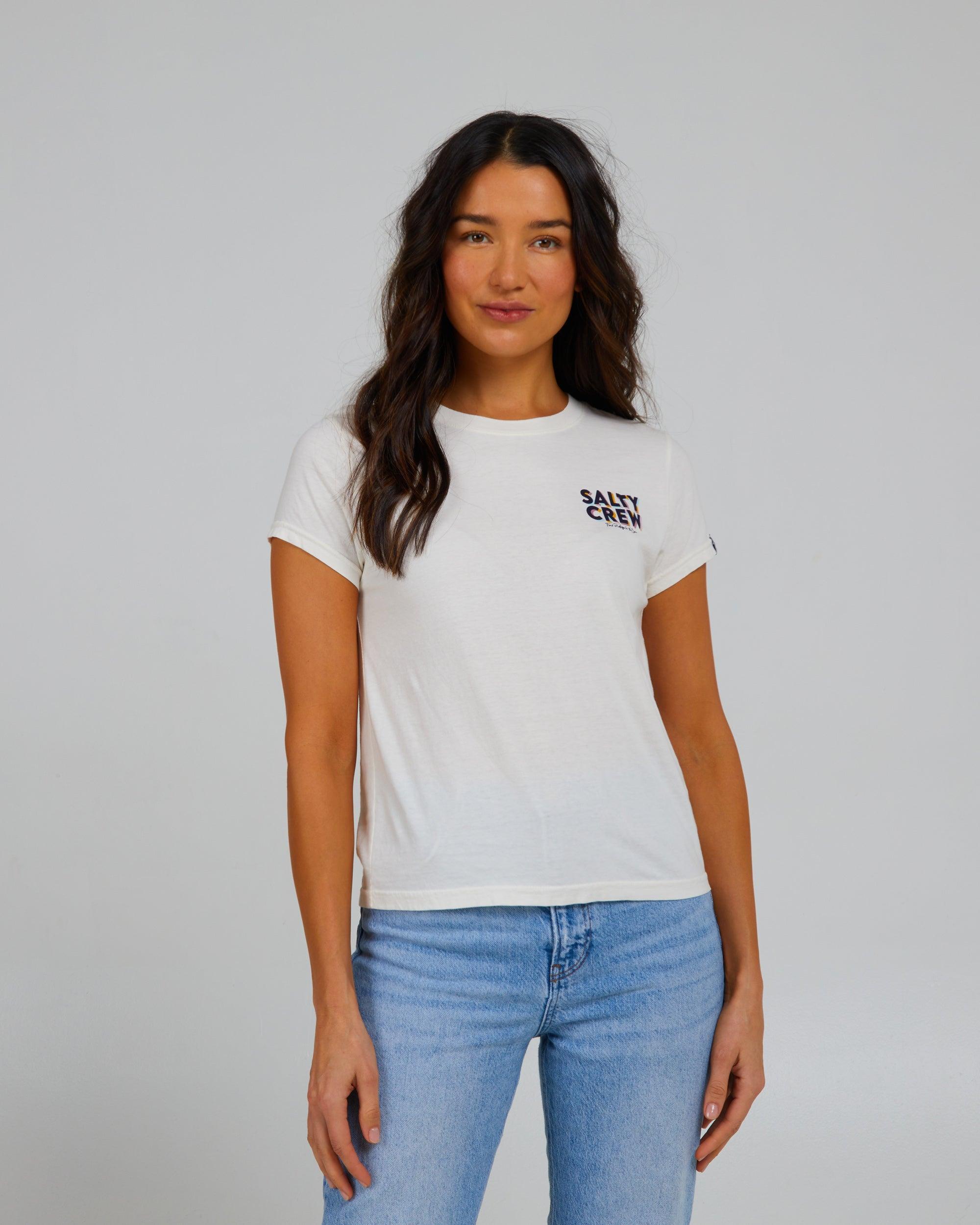 Jolly Off White Modern Tee Female Product Image