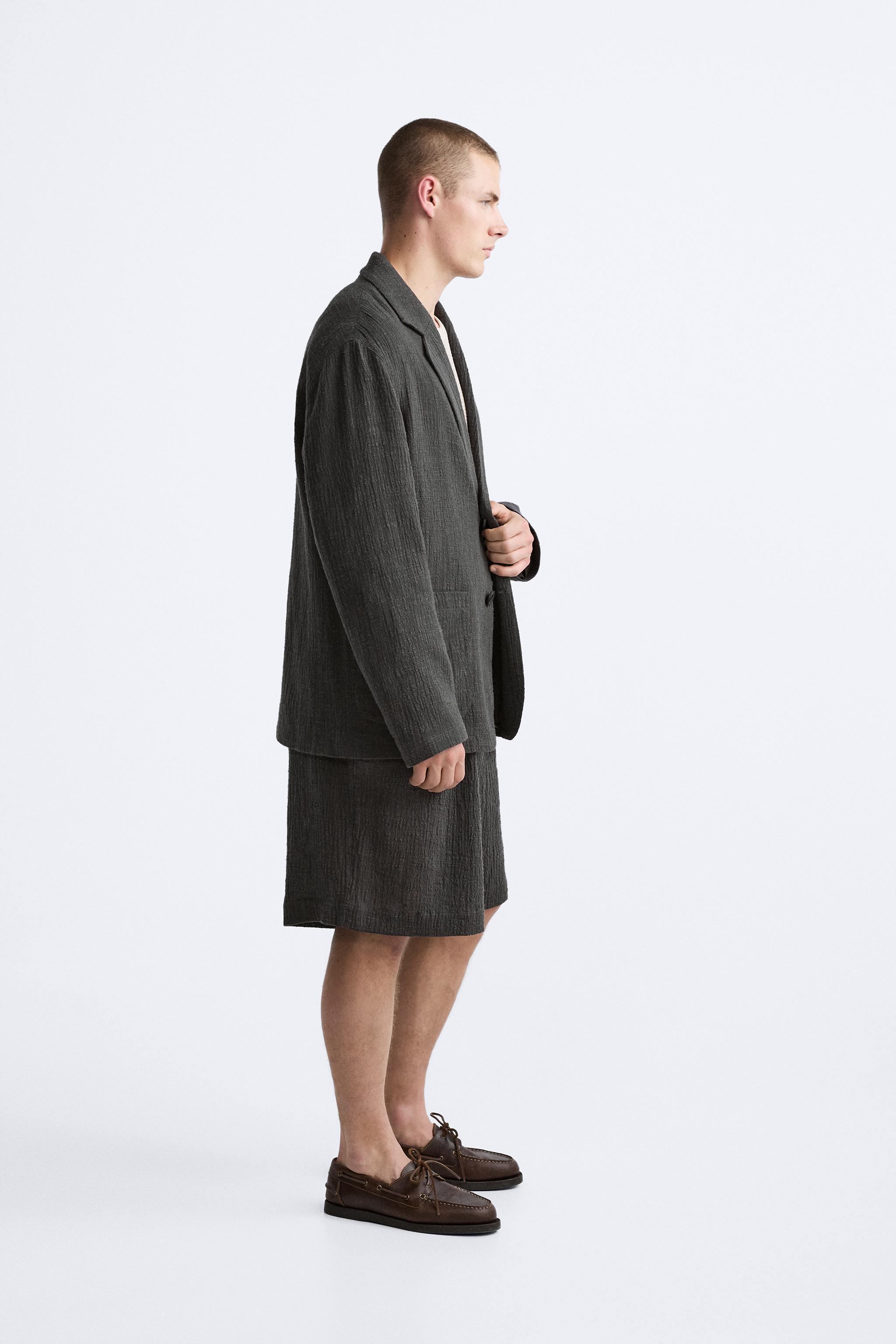 COTTON - LINEN SUIT SHORTS Product Image