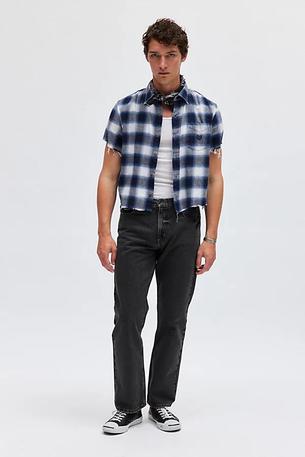 Urban Renewal Remade Cropped Boxy Flannel Shirt Mens at Urban Outfitters Product Image