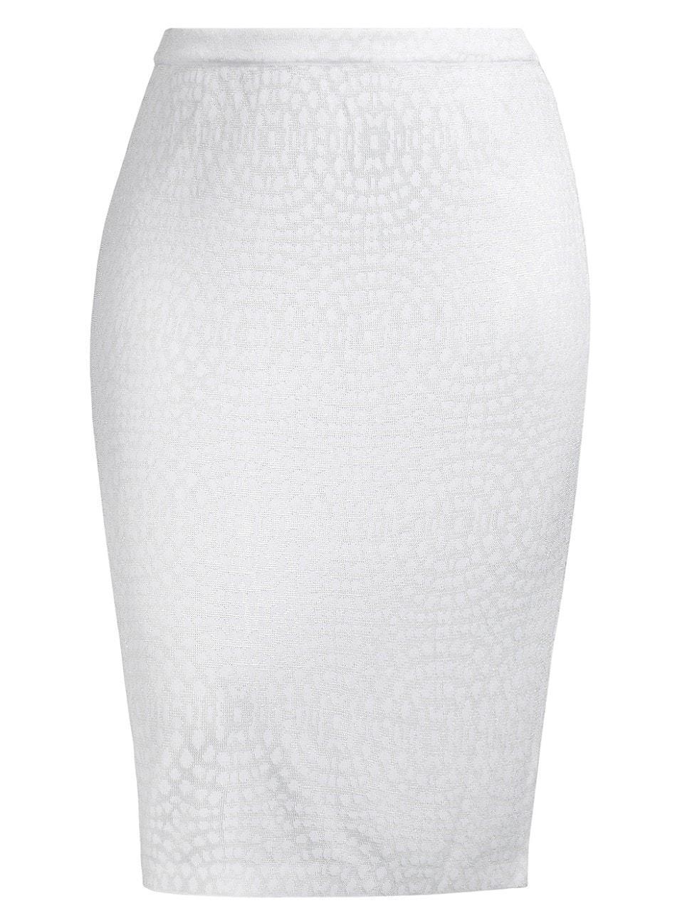 Ming Wang Abstract Print Jacquard Pencil Skirt Product Image