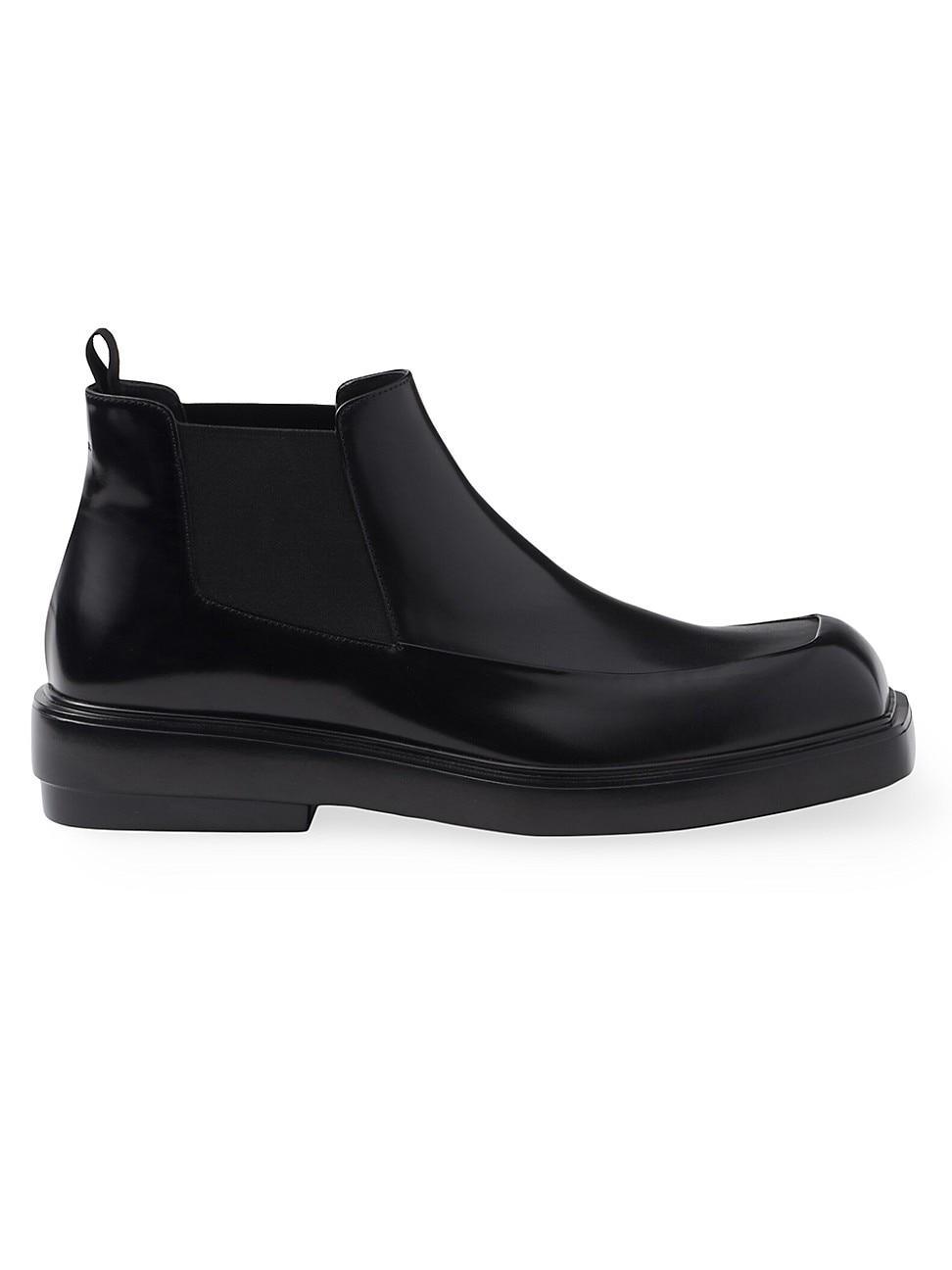 Mens Brushed Leather Chelsea Boots Product Image