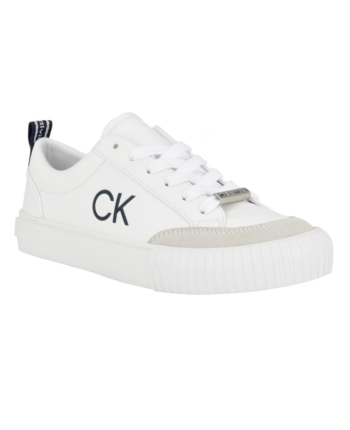 Calvin Klein Womens Lariss Round Toe Lace-up Casual Sneakers Womens Shoes Product Image