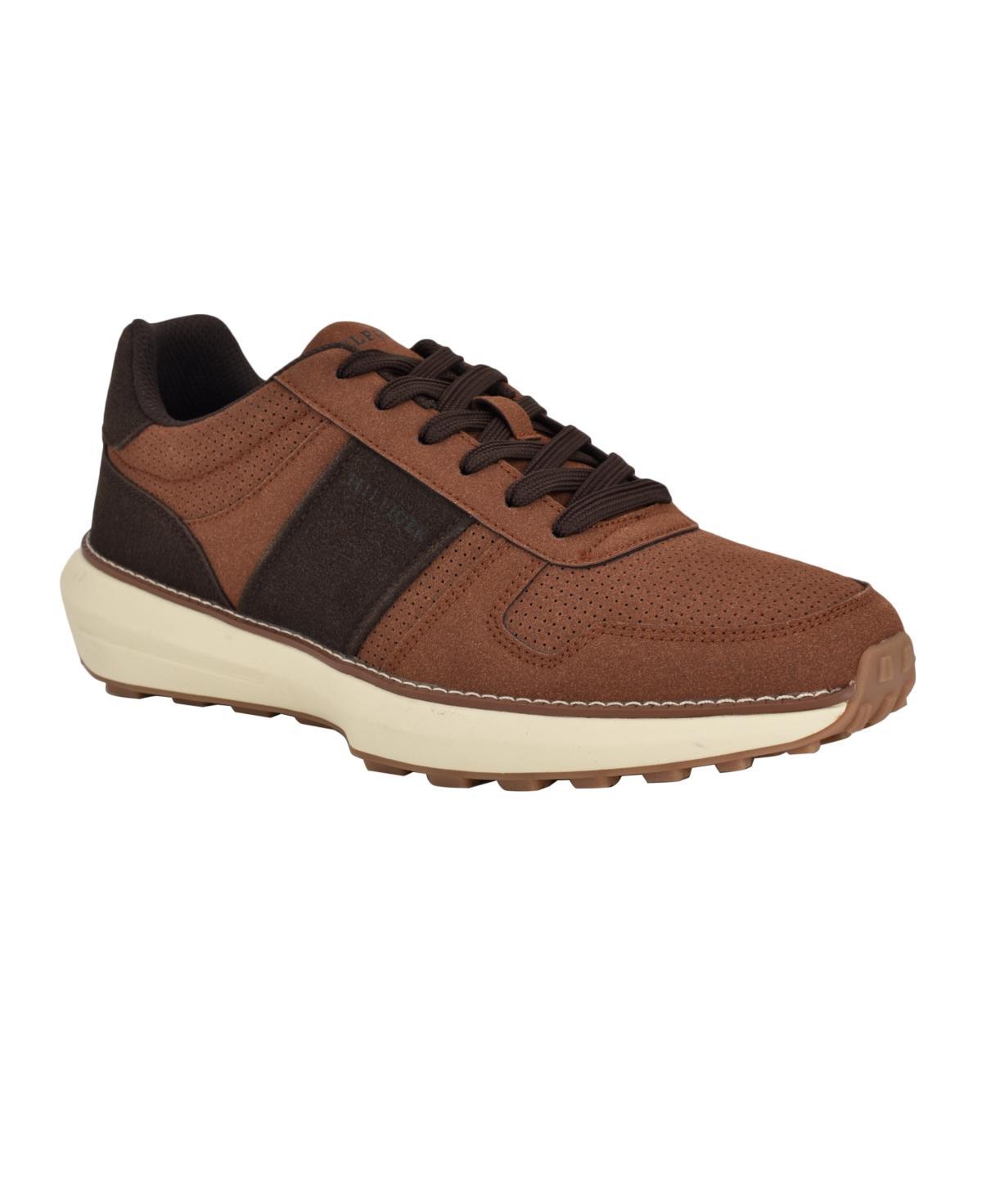 Tommy Hilfiger Mens Edman Casual Lace Up Sneakers - Cognac Product Image