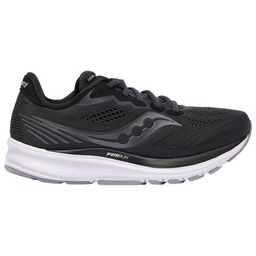 Saucony Womens Ride 14 - Running Shoes Charcoal/Black Product Image