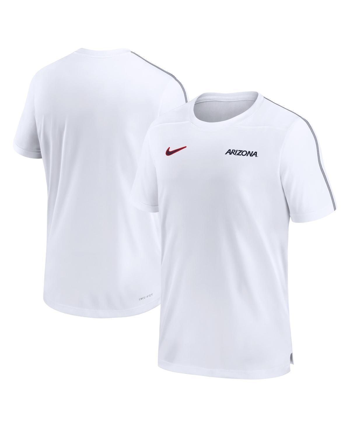 Nike Mens White Arizona Wildcats 2024 Sideline Coach Performance Top Product Image