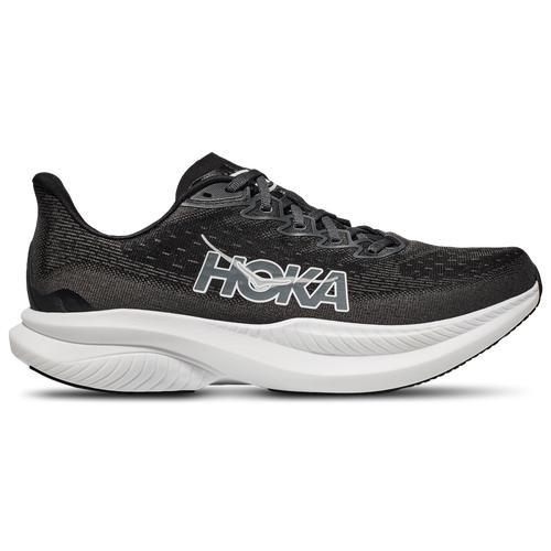 HOKA Womens HOKA Mach 6 - Womens Shoes Black/White Product Image