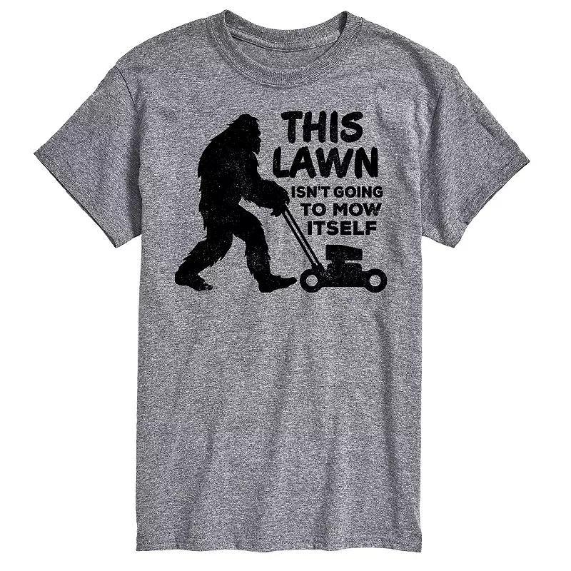 Big & Tall This Lawn Sasquatch Graphic Tee, Mens Product Image