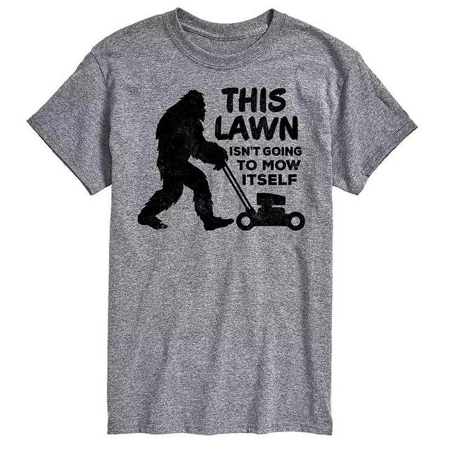 Mens This Lawn Sasquatch Graphic Tee White Product Image