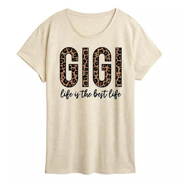 Womens Gigi Life Is The Best Life Graphic Tee Product Image