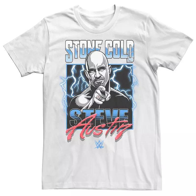 Mens WWE Stone Cold Steve Austin Electric Poster Tee Product Image