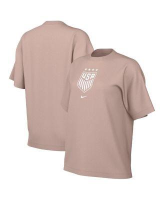 Womens Nike Tan Uswnt Crest T-shirt Product Image