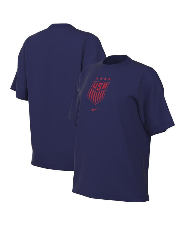 Womens Nike Navy Uswnt Crest T-shirt Product Image